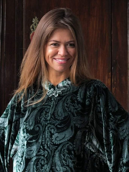 Tuttabankem Venezia Long Silk Velvet Kaftan - Kaftans | Tuttabankem